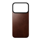 Coque arrière magnétique cuir Horween iPhone 18 Pro Rustic Brown