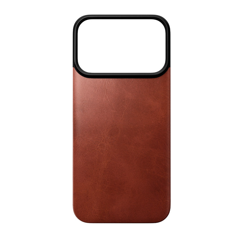 Coque arrière magnétique cuir Horween iPhone 18 Pro Olde Dublin