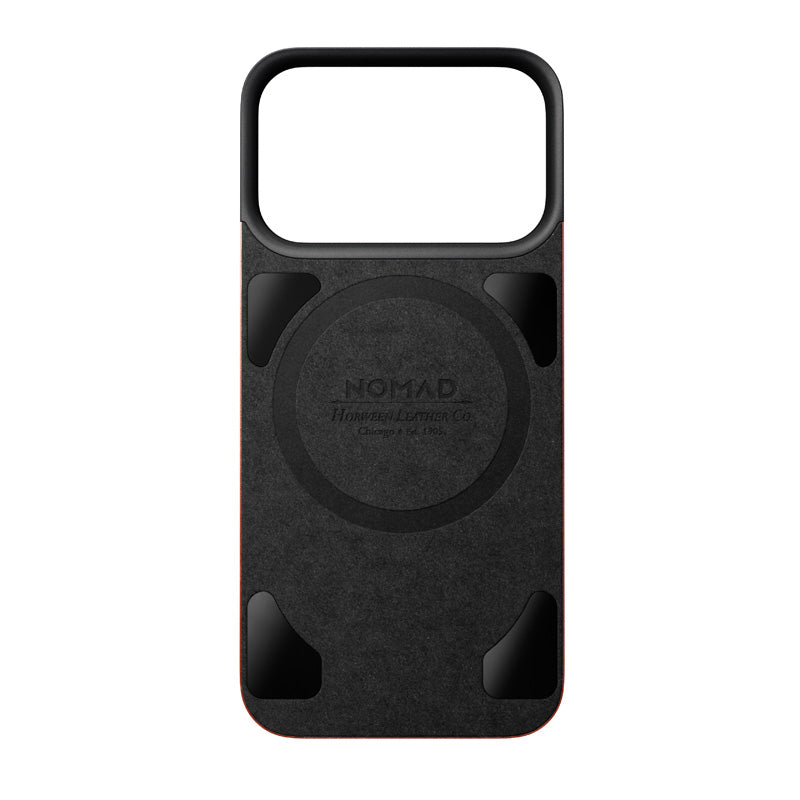 Coque arrière magnétique cuir Horween iPhone 18 Pro Olde Dublin