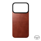 Coque arrière magnétique cuir Horween iPhone 18 Pro Olde Dublin