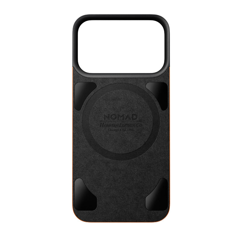 Coque arrière magnétique cuir Horween iPhone 18 Pro Saddle