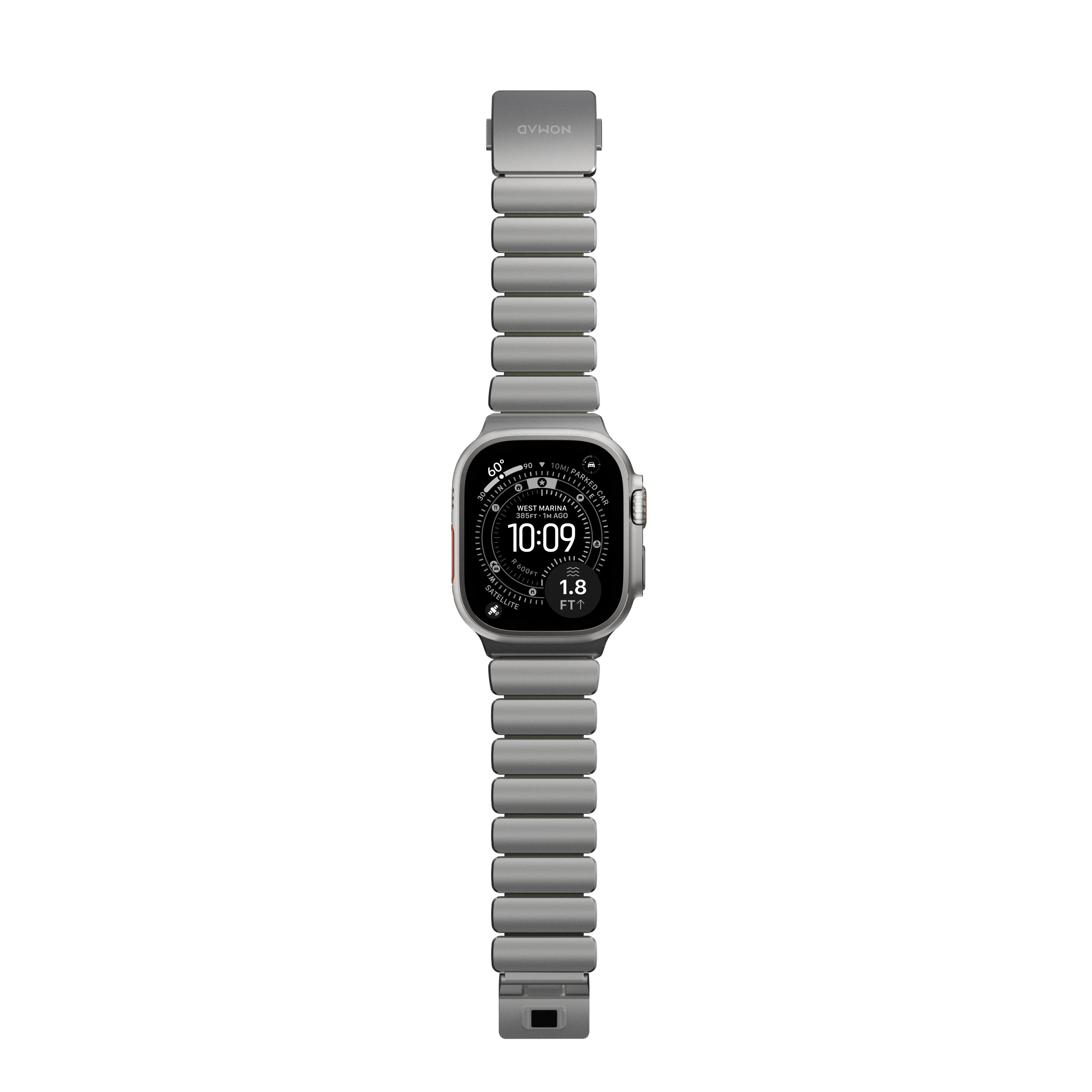 Bracelet Stratos 49mn Natural Titanium/Forest Green FKM