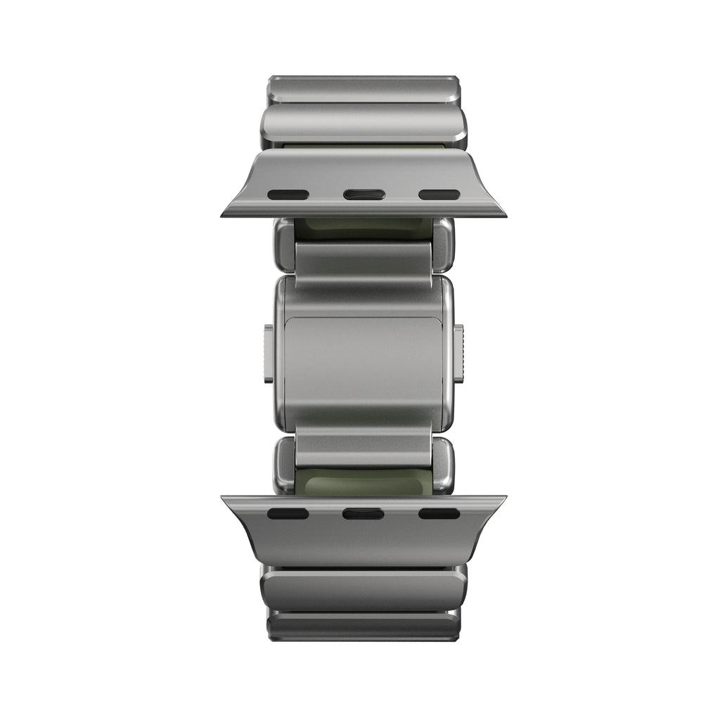 Bracelet Stratos 49mn Natural Titanium/Forest Green FKM