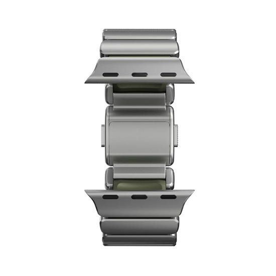 Bracelet Stratos 49mn Natural Titanium/Forest Green FKM