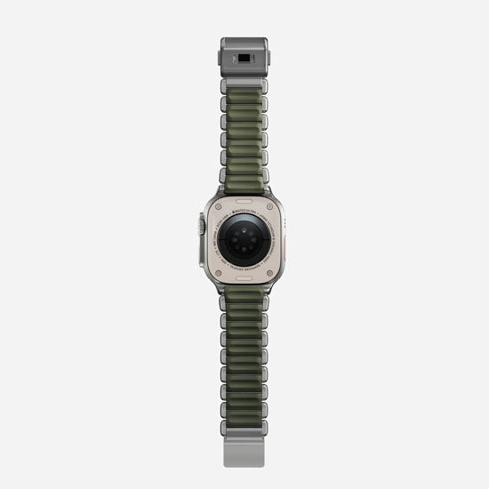 Bracelet Stratos 49mn Natural Titanium/Forest Green FKM