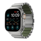 Bracelet Stratos 49mn Natural Titanium/Forest Green FKM