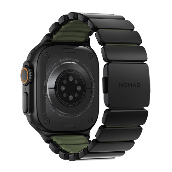 Bracelet Stratos 49mn Black Titanium/Forest Green FKM