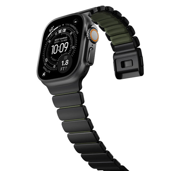 Bracelet Stratos 49mn Black Titanium/Forest Green FKM