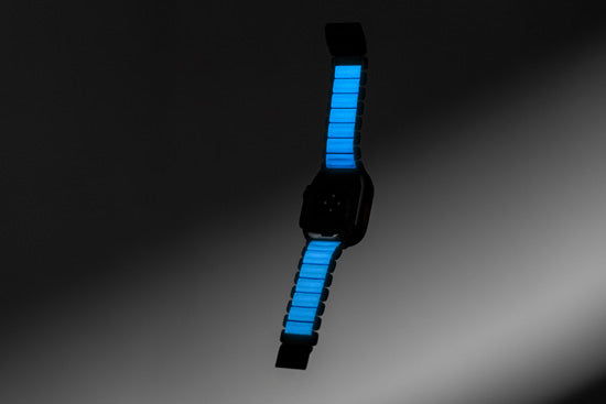 Bracelet Stratos 49mm Black Titanium/Icy Blue Glow KFM