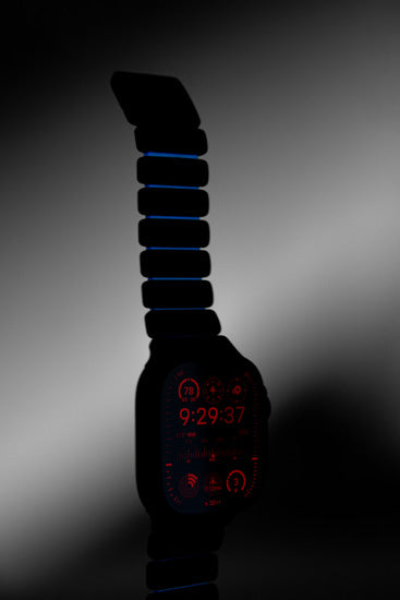 Bracelet Stratos 49mm Black Titanium/Icy Blue Glow KFM