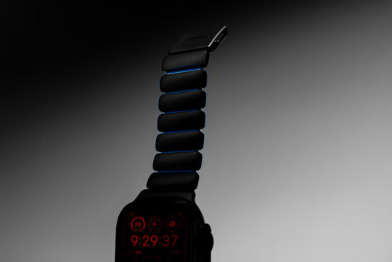 Bracelet Stratos 49mm Black Titanium/Icy Blue Glow KFM