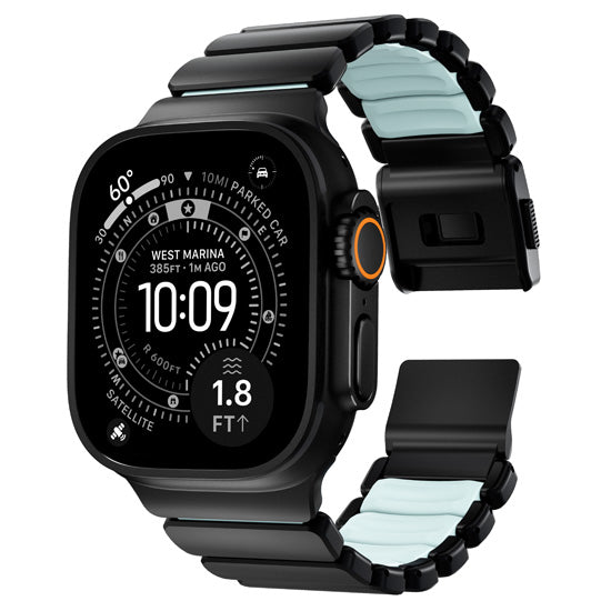 Bracelet Stratos 49mm Black Titanium/Icy Blue Glow KFM