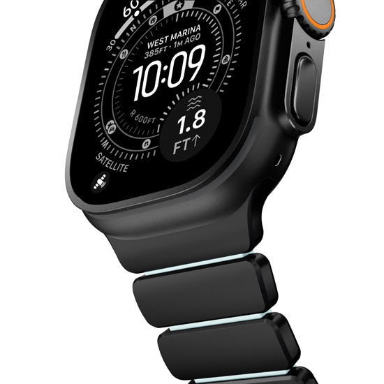 Bracelet Stratos 49mm Black Titanium/Icy Blue Glow KFM