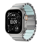 Bracelet Stratos 49mm 49mm Natural Titanium/Icy Blue Glow KFM
