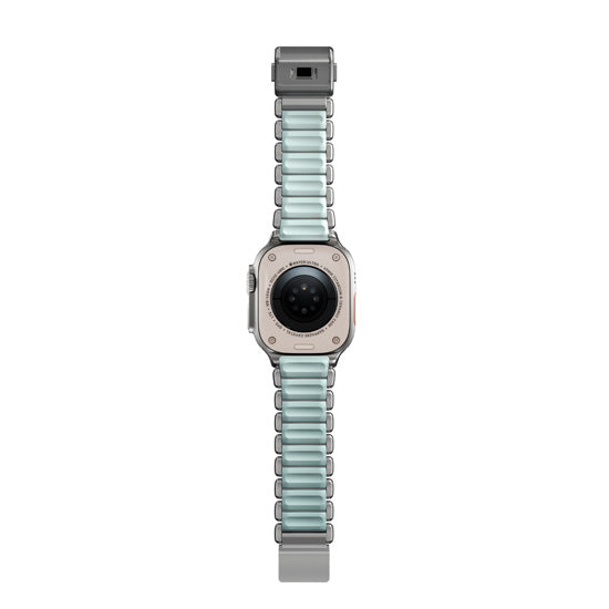 Bracelet Stratos 49mm 49mm Natural Titanium/Icy Blue Glow KFM