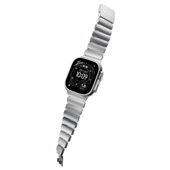 Bracelet Stratos 49mm 49mm Natural Titanium/Icy Blue Glow KFM