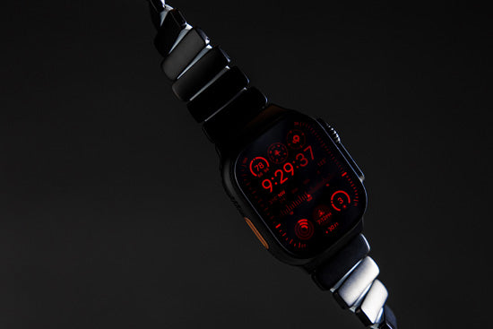 Bracelet Stratos 49mm 49mm Natural Titanium/Icy Blue Glow KFM