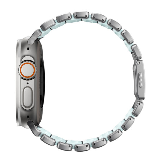 Bracelet Stratos 49mm 49mm Natural Titanium/Icy Blue Glow KFM