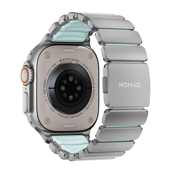 Bracelet Stratos 49mm 49mm Natural Titanium/Icy Blue Glow KFM