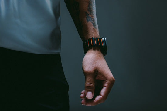 Bracelet Stratos 49mm Black Titanium/Ultra Orange KFM