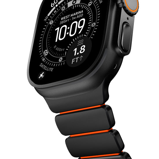 Bracelet Stratos 49mm Black Titanium/Ultra Orange KFM