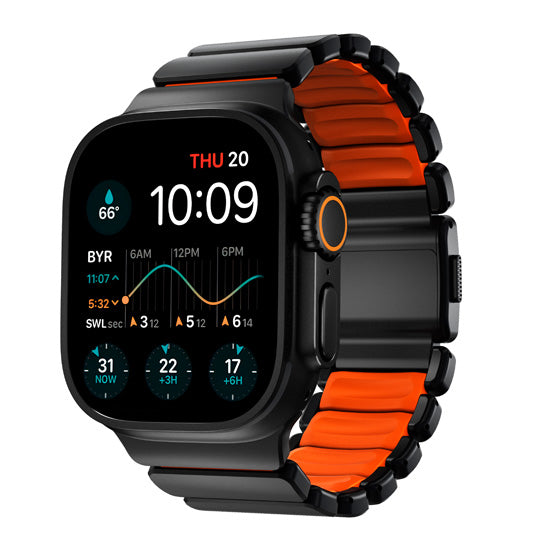 Bracelet Stratos 49mm Black Titanium/Ultra Orange KFM