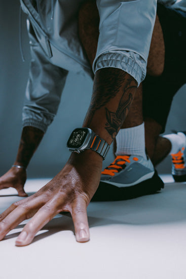 Bracelet Stratos 49mm Natural Titanium/Ultra Orange KFM