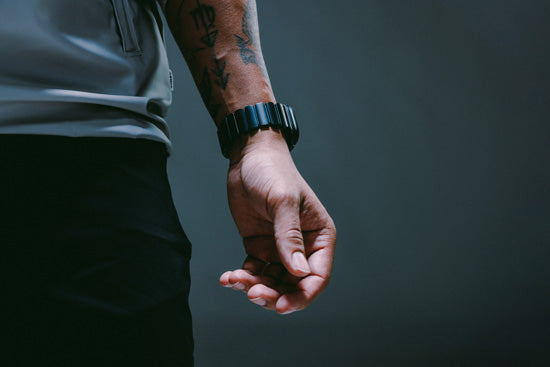 Bracelet Stratos 49mm Black Titanium/Black KFM