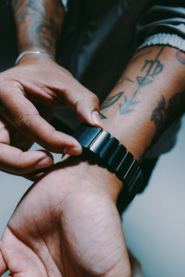 Bracelet Stratos 49mm Black Titanium/Black KFM