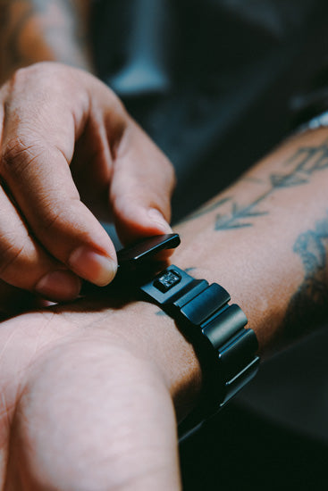 Bracelet Stratos 49mm Black Titanium/Black KFM
