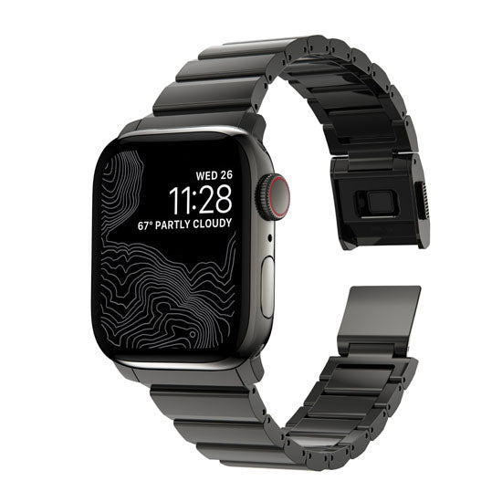 Bracelet acier 38/40/41/42 mm V2 Graphite Hardware