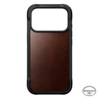 Rugged Coque en cuir Horween iPhone 17 Pro Rustic Brown