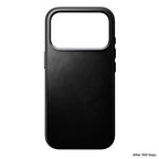 Coque Traditional Horween cuir iPhone 17 Pro Noir