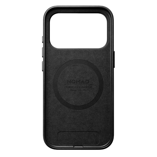 Coque Traditional Horween cuir iPhone 17 Pro Noir