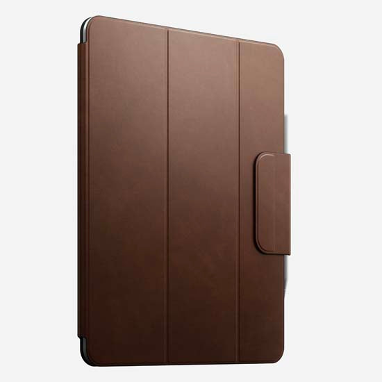 Folio en cuir pour iPad Pro 13 (M4/M5) Marron