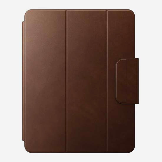 Folio en cuir pour iPad Pro 13 (M4/M5) Marron