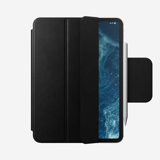 Folio en cuir pour iPad Pro 11 (M4/M5) Noir