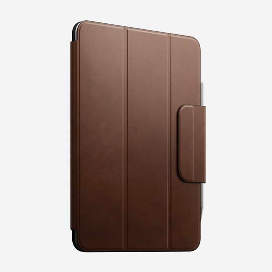 Folio en cuir pour iPad Pro 11 (M4/M5) Marron
