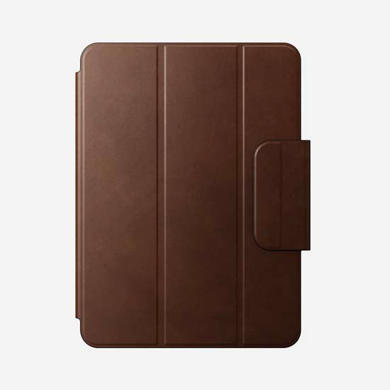 Folio en cuir pour iPad Pro 11 (M4/M5) Marron