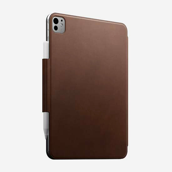 Folio en cuir pour iPad Pro 11 (M4/M5) Marron