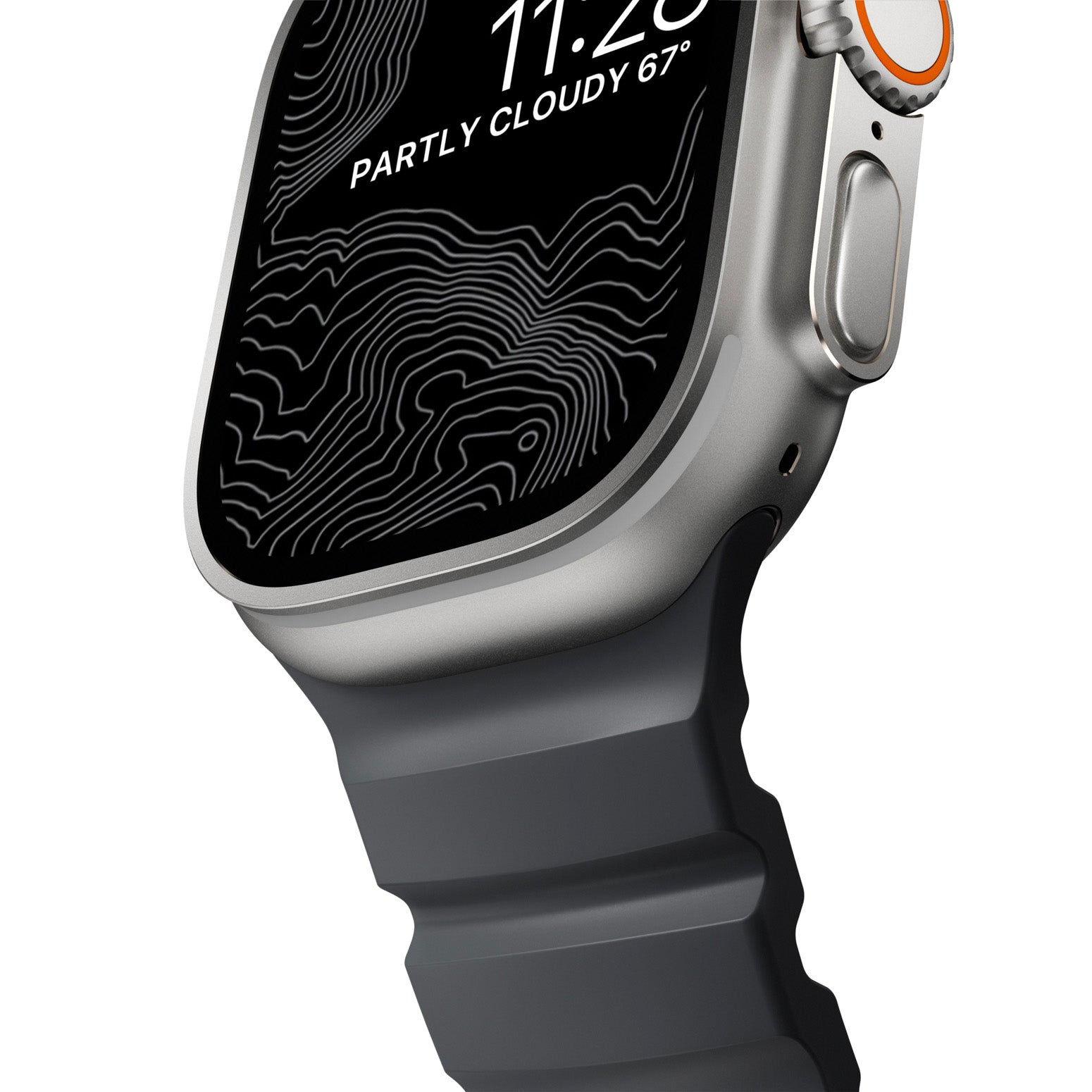 Rocky Point Band 44/45/46/49mm Storm/Natural Hardware