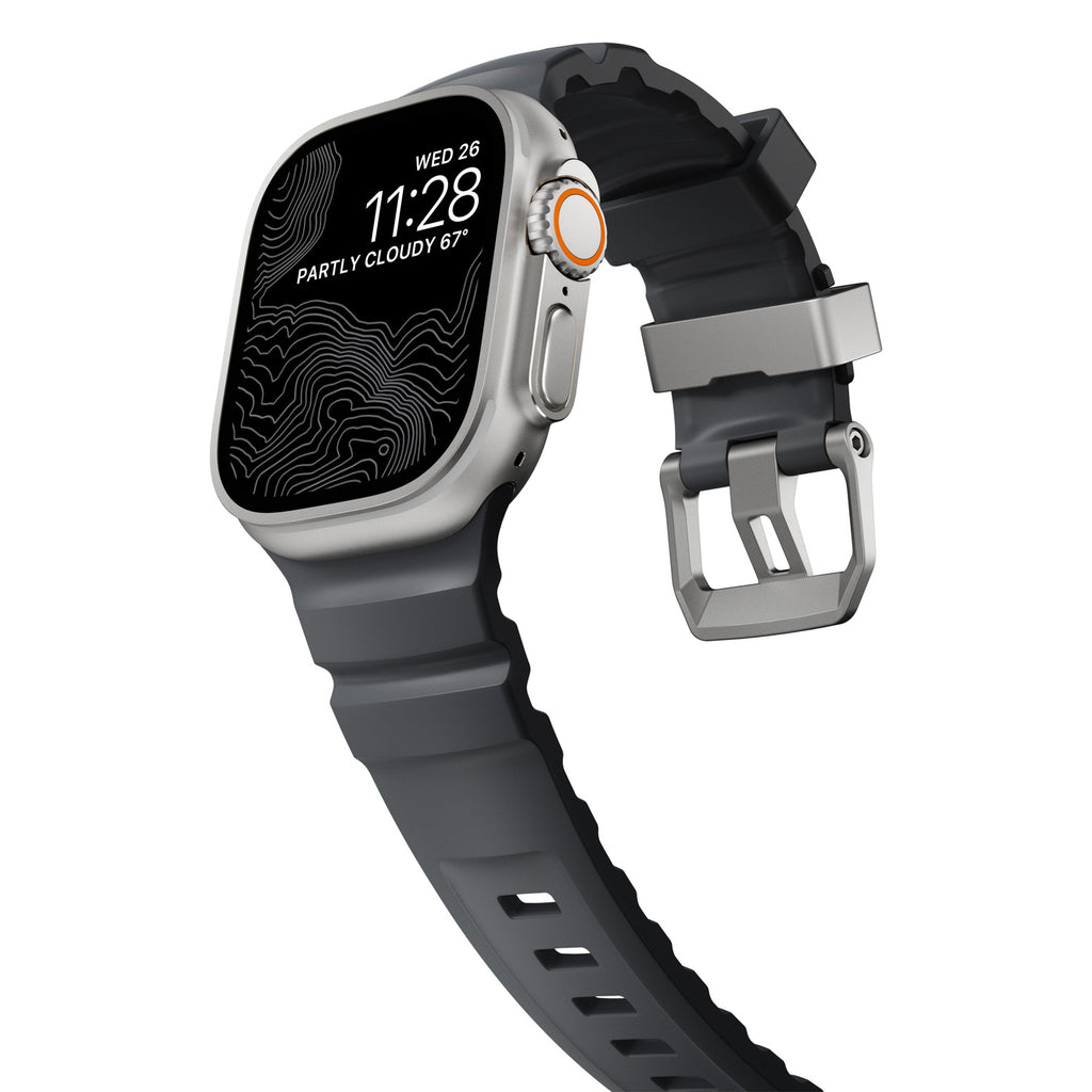 Rocky Point Band 44/45/46/49mm Storm/Natural Hardware