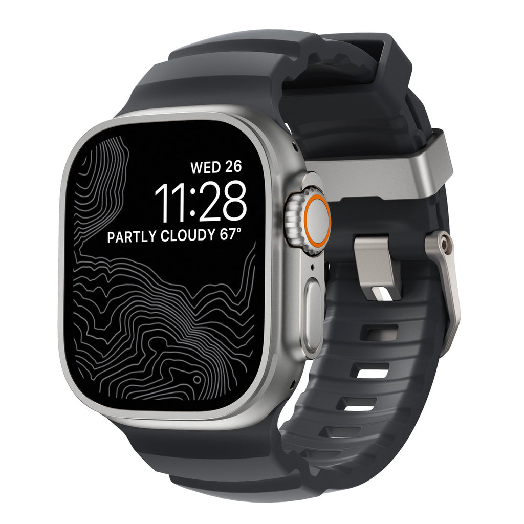 Rocky Point Band 44/45/46/49mm Storm/Natural Hardware