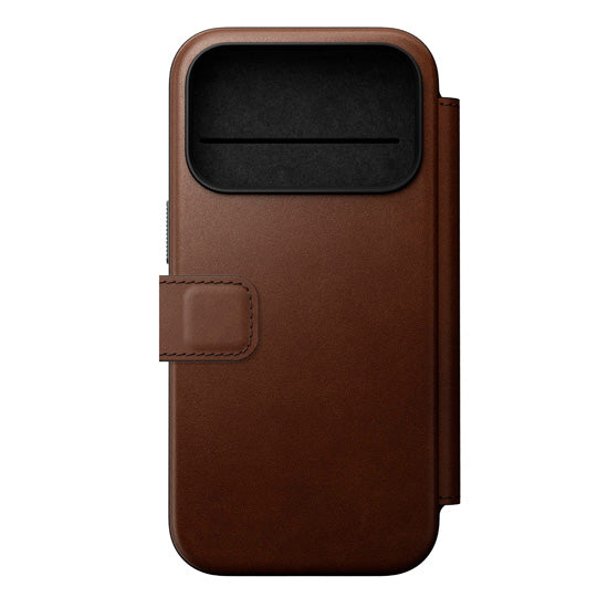 Folio Modern Cuir iPhone 17 Pro Marron
