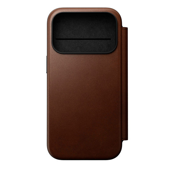 Folio Modern Cuir iPhone 17 Pro Marron