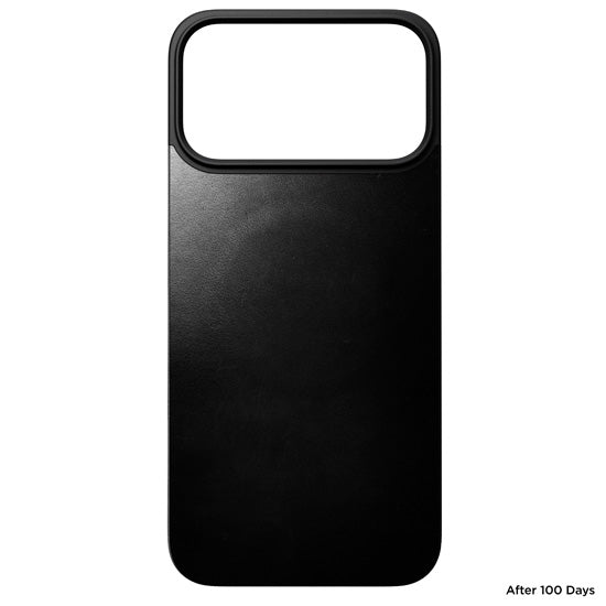 Coque arrière cuir magnétique Horween iPhone 17 Pro Max Marron