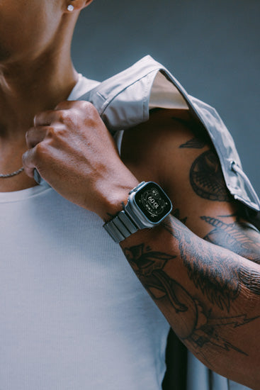 Bracelet Stratos 49mm Natural Titanium/Black KFM