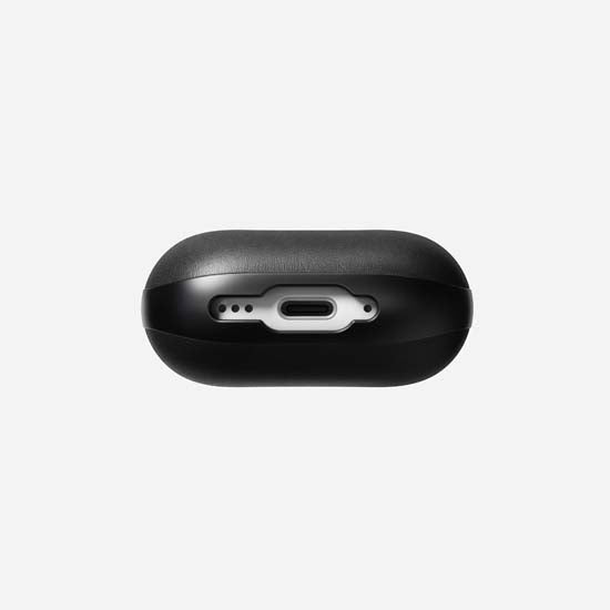 Coque Modern Leather AirPods 4 Noir