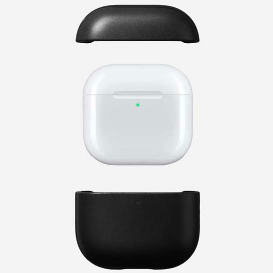 Coque Modern Leather AirPods 4 Noir