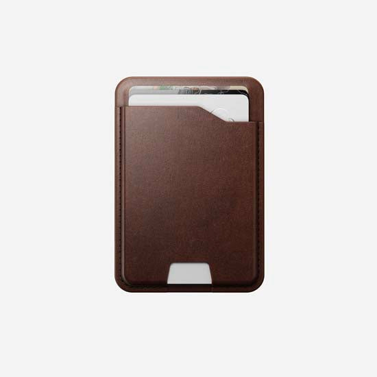 Mag Wallet Horween avec Find My Rustic Brown